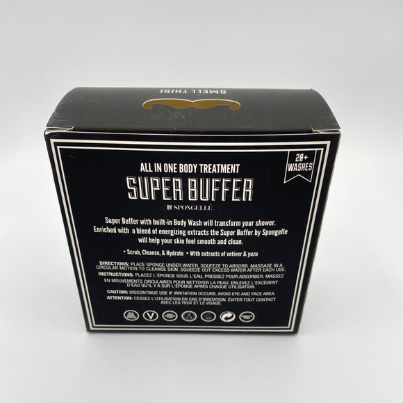 Men’s Spongelle Super Buffer, Scent Verbena Absolute BNIB - Picture 2 of 4